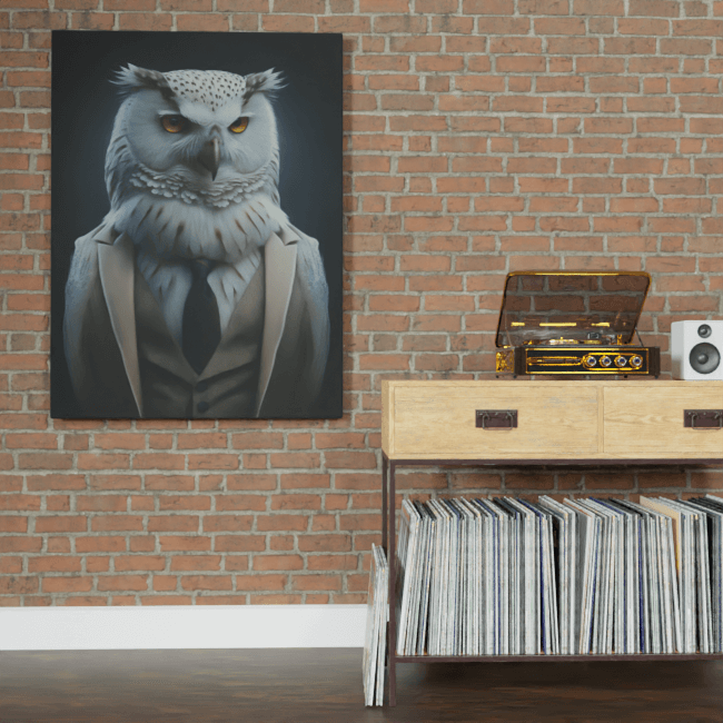 Furry Fashionistas174_The Feathered Philosopher_Brick_wall