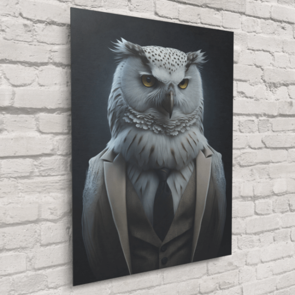 Furry Fashionistas174_The Feathered Philosopher_Brushed_Metal