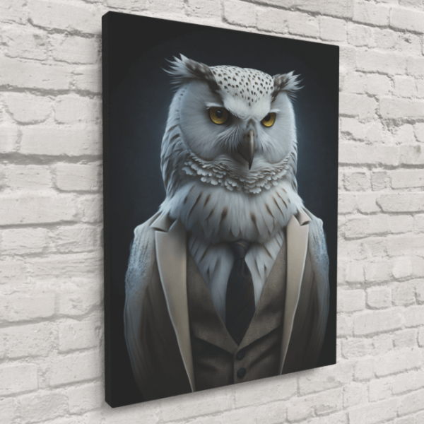 Furry Fashionistas174_The Feathered Philosopher_Canvas