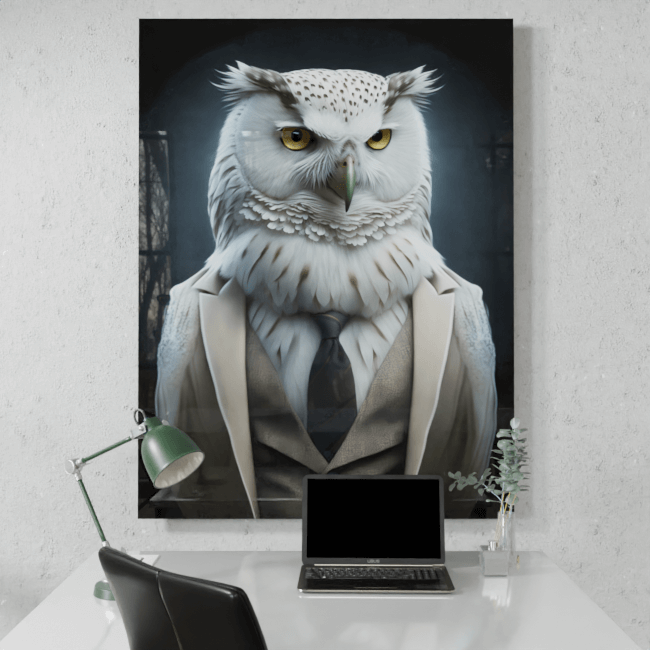 Furry Fashionistas174_The Feathered Philosopher_Desk