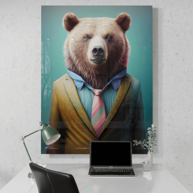 Furry Fashionistas181_Grizzly Guardian_Desk