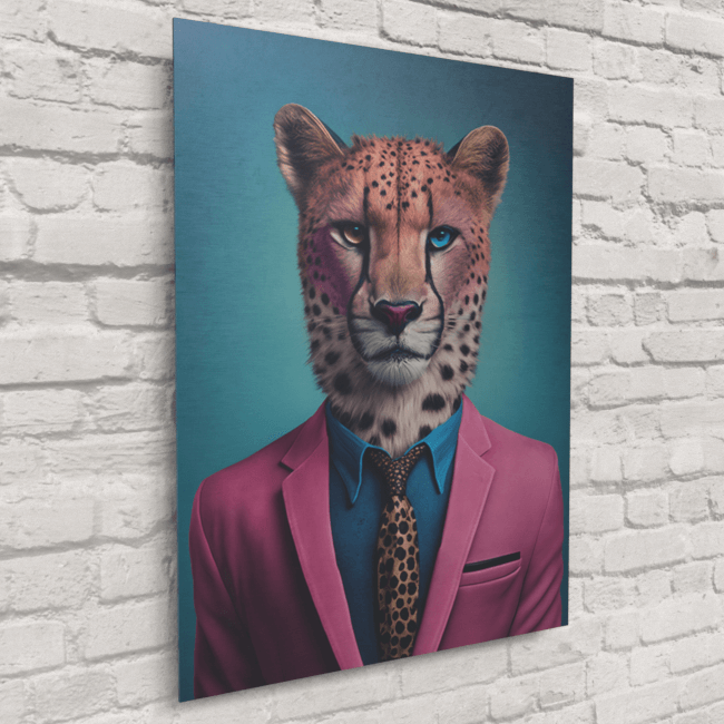 Furry Fashionistas186_Cheetah Chic_Brushed_Metal