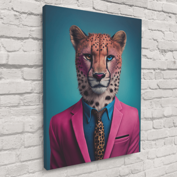 Furry Fashionistas186_Cheetah Chic_Canvas