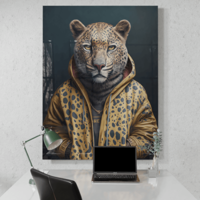Furry Fashionistas198_Hooded Leopard_Desk