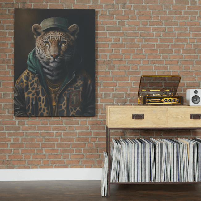 Furry Fashionistas199_Cat in a Hat_Brick_wall