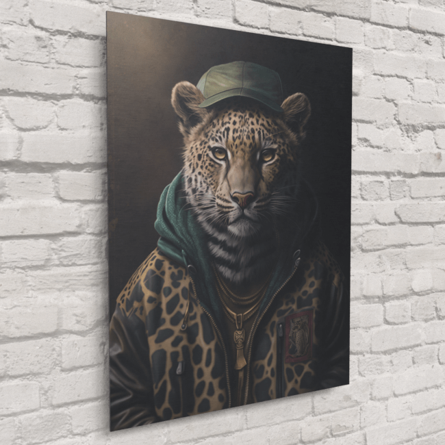 Furry Fashionistas199_Cat in a Hat_Brushed_Metal