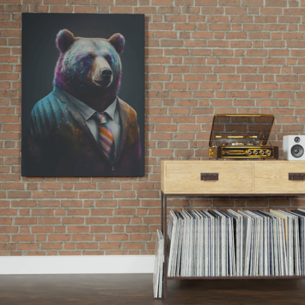 Furry Fashionistas218_Bear-y Colorful_Brick_wall