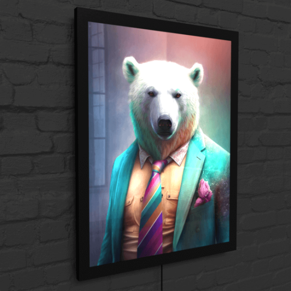 Furry Fashionistas219_Arctic Ace_LED_Snap_Frame