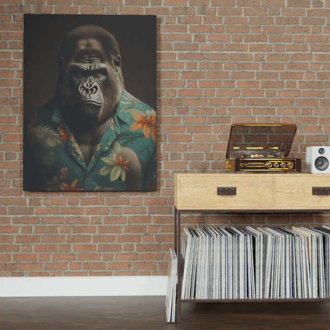 Furry Fashionistas230_Ape-cation_Brick_wall