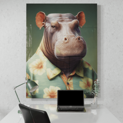 Furry Fashionistas231_Happy Hippo_Desk