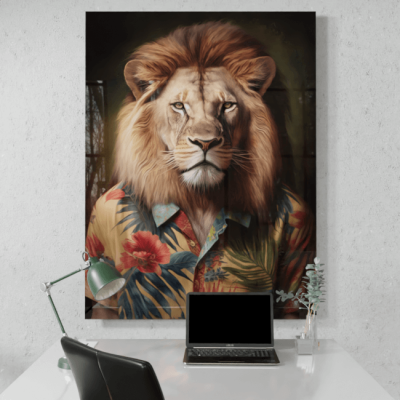 Furry Fashionistas232_Lion on Vacation_Desk