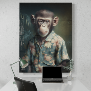 Furry Fashionistas233_Chimp on Vacation_Desk