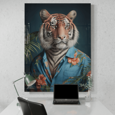 Furry Fashionistas236_Tiger on Vacation_Desk