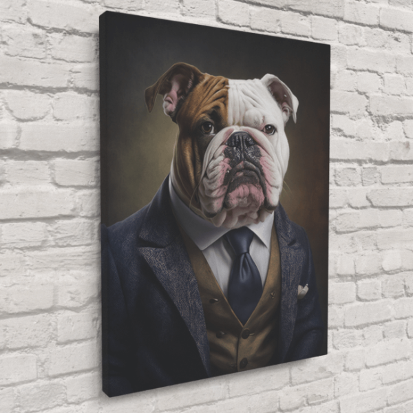 Furry Fashionistas27_Brawny Bulldog_Canvas