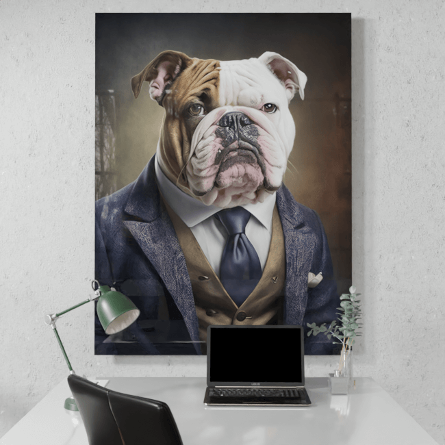 Furry Fashionistas27_Brawny Bulldog_Desk