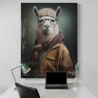 Furry Fashionistas45_Larry the Lama_Desk