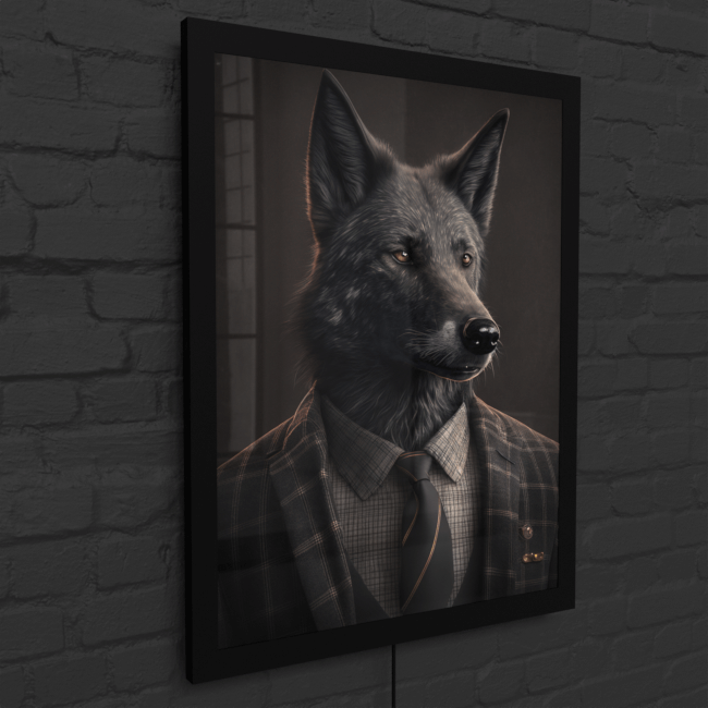 Furry Fashionistas49_Blackout Boss_LED_Snap_Frame