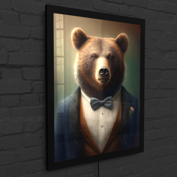 Furry Fashionistas51_Beary Blitz_LED_Snap_Frame