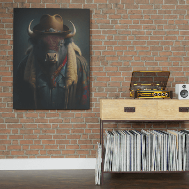 Furry Fashionistas58_Buffalo Brawn_Brick_wall