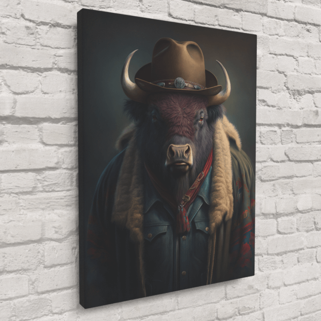 Furry Fashionistas58_Buffalo Brawn_Canvas