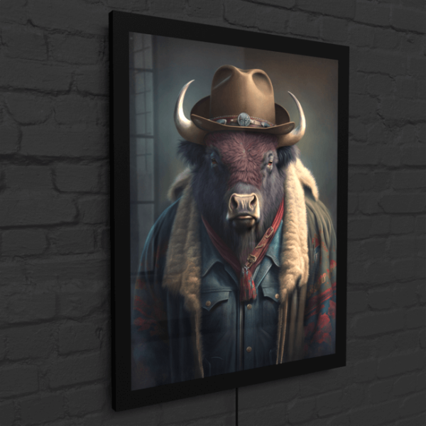 Furry Fashionistas58_Buffalo Brawn_LED_Snap_Frame