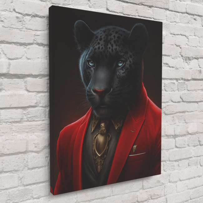 Furry Fashionistas62_Black Charm_Canvas