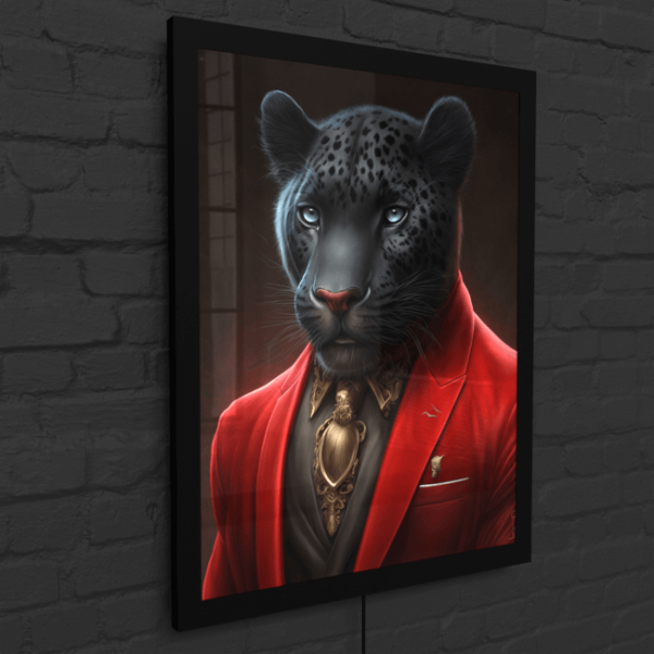 Furry Fashionistas62_Black Charm_LED_Snap_Frame