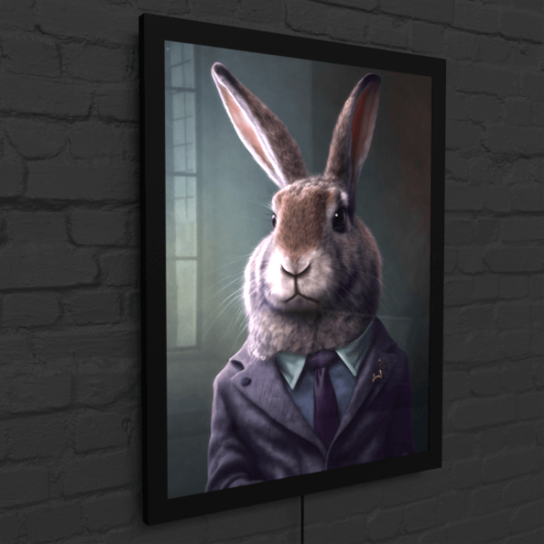 Furry Fashionistas66_Bunny Buddy_LED_Snap_Frame