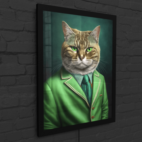 Furry Fashionistas68_Catty Carl_LED_Snap_Frame