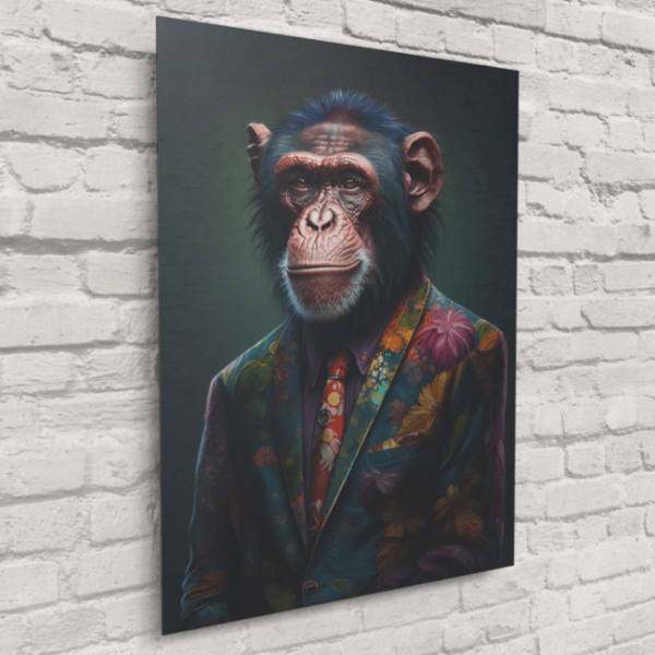 Furry Fashionistas75_Charming Chimp_Brushed_Metal