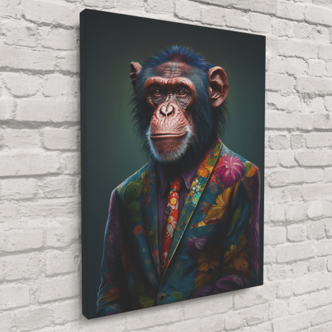 Furry Fashionistas75_Charming Chimp_Canvas