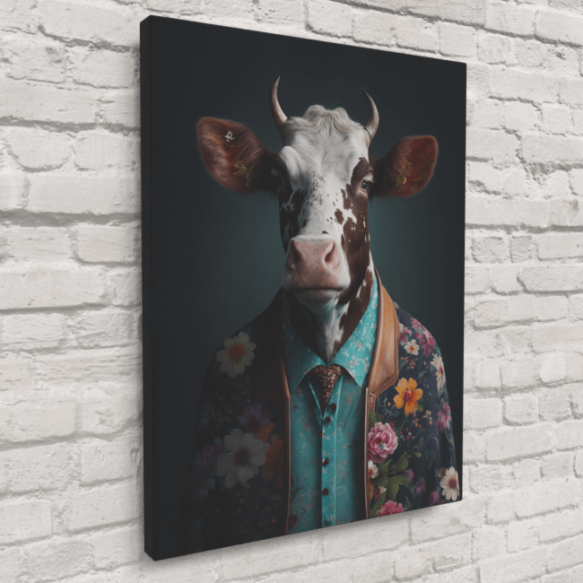 Furry Fashionistas85_Coolest Cow_Canvas