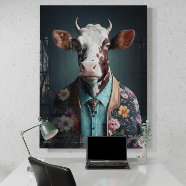 Furry Fashionistas85_Coolest Cow_Desk