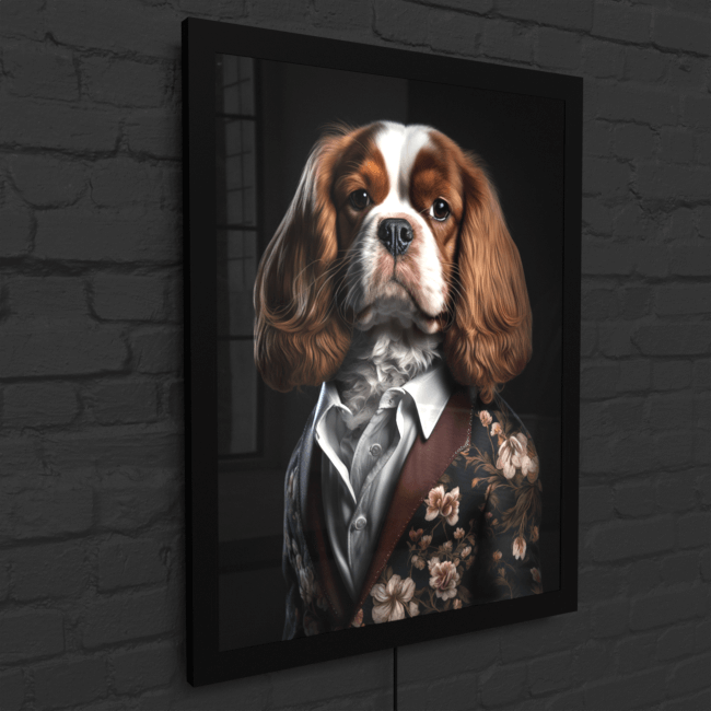 Furry Fashionistas92_Canine Cutie_LED_Snap_Frame