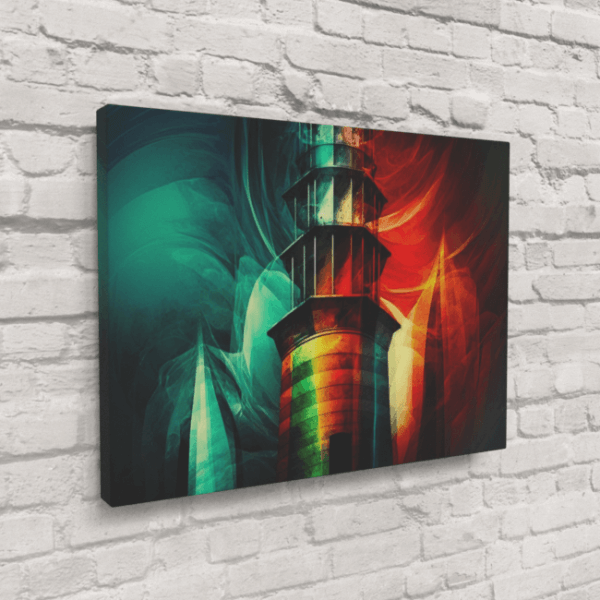 Abstract_Visions_Crimson Echoes of Chaos_Canvas_Mockup