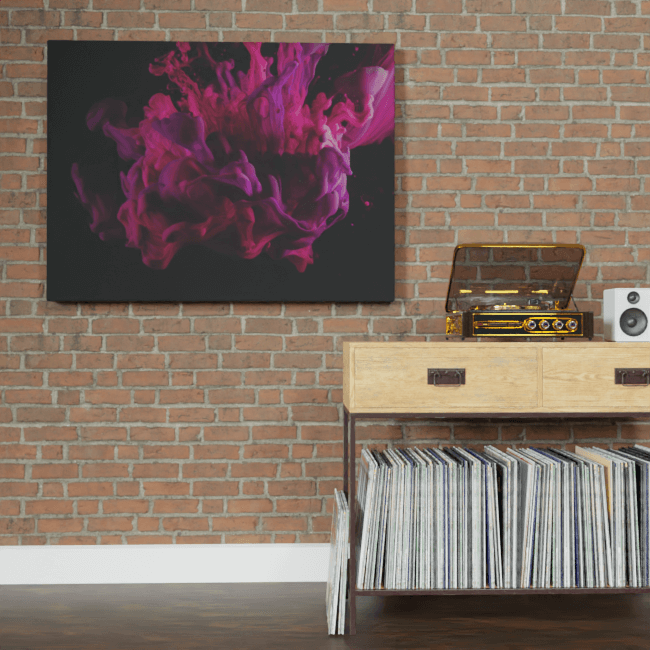 Abstract_Visions_Crimson Fusion Unleashed_Brick_Wall_Mockup