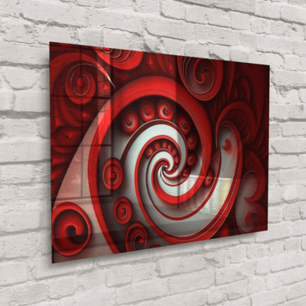 Abstract_Visions_Crimson Fusion of Creation_Acrylic_Mockup