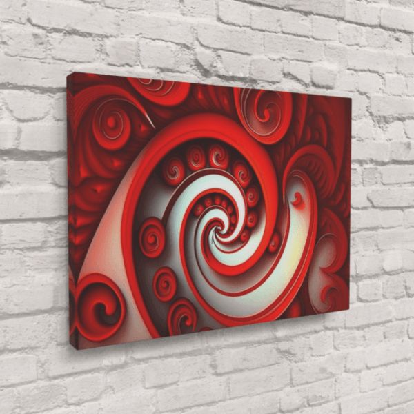 Abstract_Visions_Crimson Fusion of Creation_Canvas_Mockup