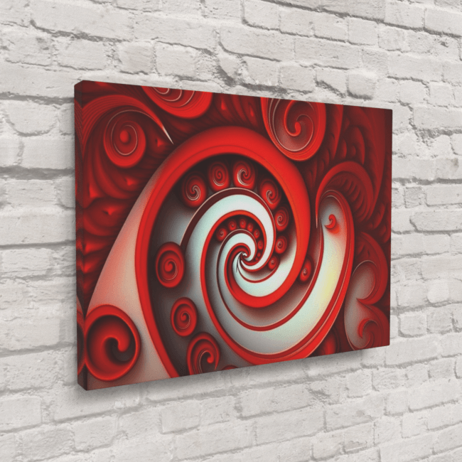 Abstract_Visions_Crimson Fusion of Creation_Canvas_Mockup