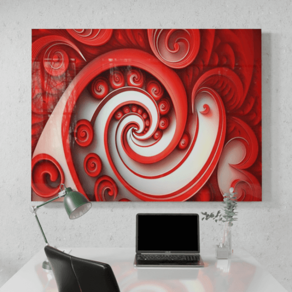 Abstract_Visions_Crimson Fusion of Creation_Desk_Mockup