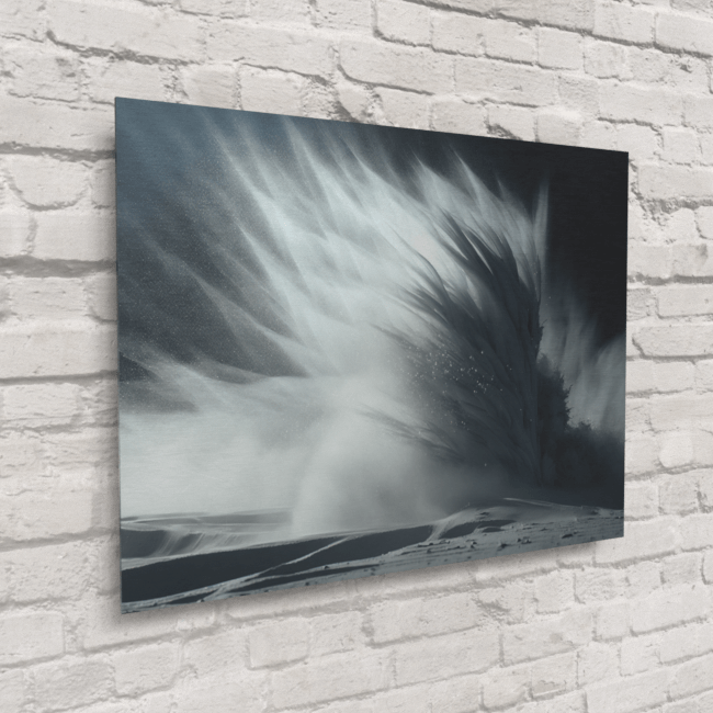 Abstract_Visions_Radiant Kaleidoscopic Dreams_Brushed_Metal_Mockup