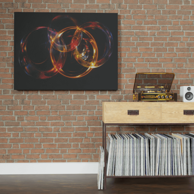 Abstract_Visions_Radiant Kaleidoscopic Unleashed_Brick_Wall_Mockup