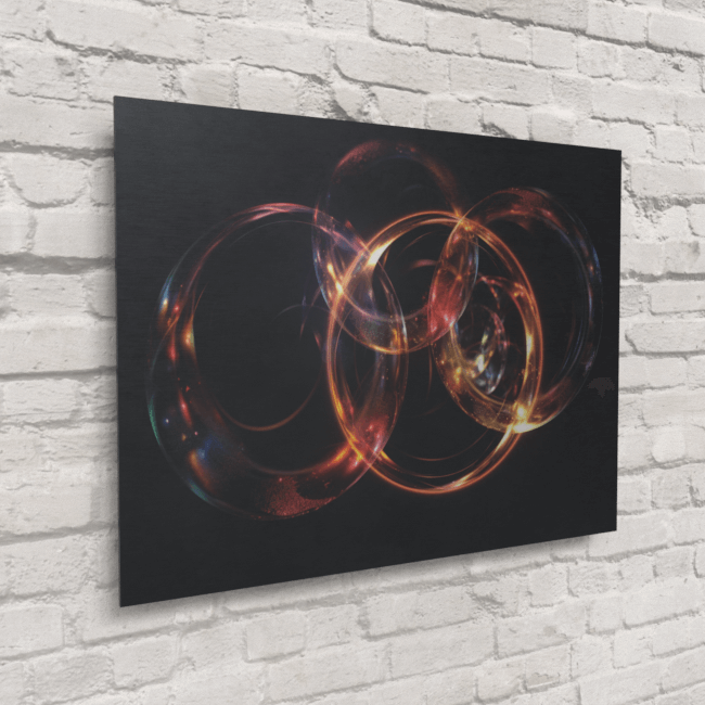 Abstract_Visions_Radiant Kaleidoscopic Unleashed_Brushed_Metal_Mockup