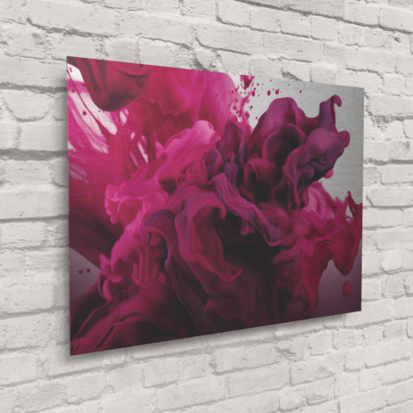 Abstract_Visions_Vibrant Echoes of Transformation_Brushed_Metal_Mockup