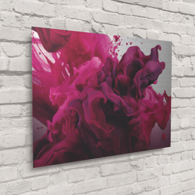 Abstract_Visions_Vibrant Echoes of Transformation_Brushed_Metal_Mockup