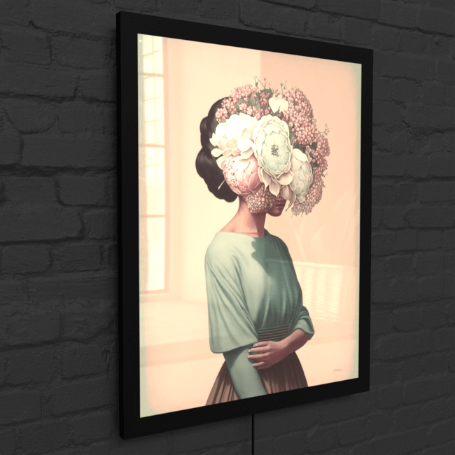 Flower_Heads_Enchanted Garden Waltz (1)_LED_SnapFrame_Mockup