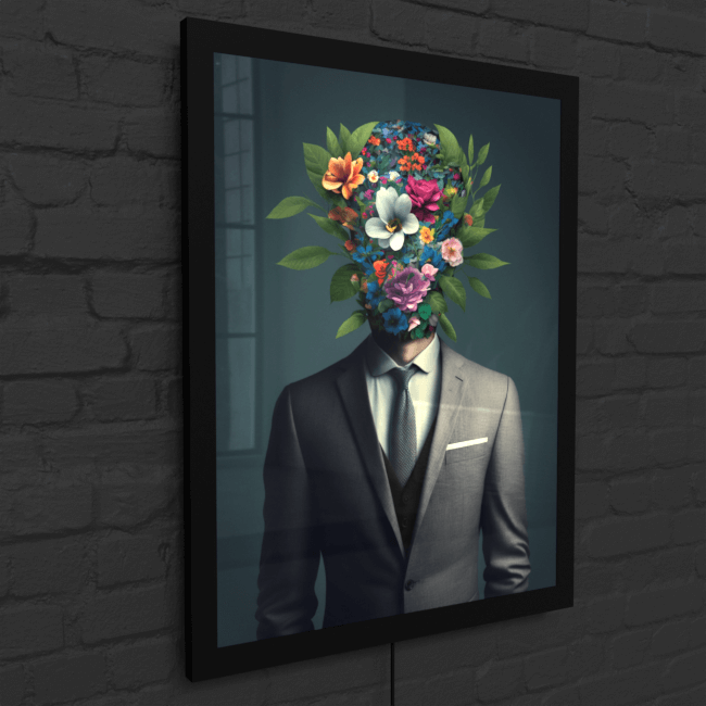 Flower_Heads_Flower Cascade in Nostalgia (1)_LED_SnapFrame_Mockup