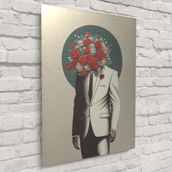 Flower_Heads_Nature's Whimsical Waltz (2)_BrushedMetal_Mockup