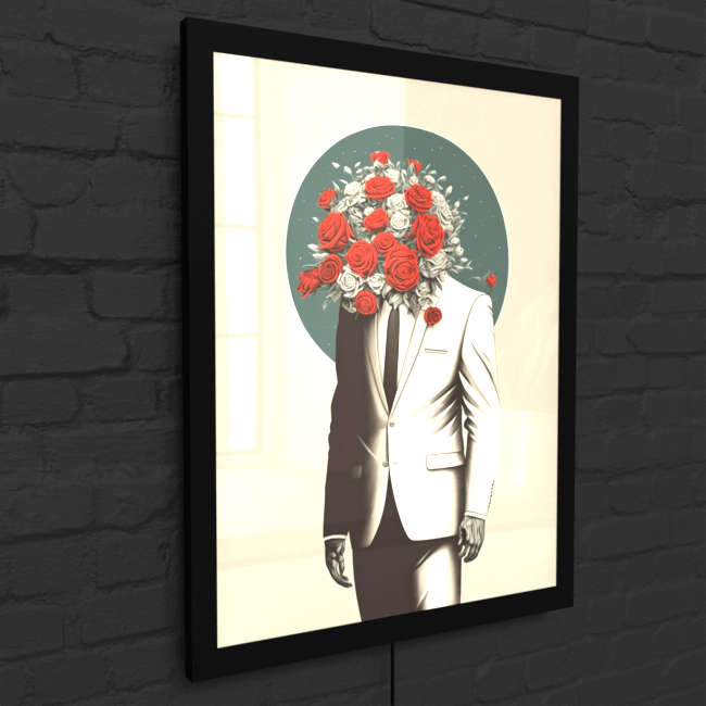 Flower_Heads_Nature's Whimsical Waltz (2)_LED_SnapFrame_Mockup