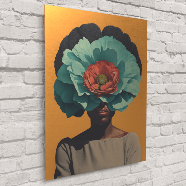 Flower_Heads_Whimsical Blossom Collage (1)_BrushedMetal_Mockup